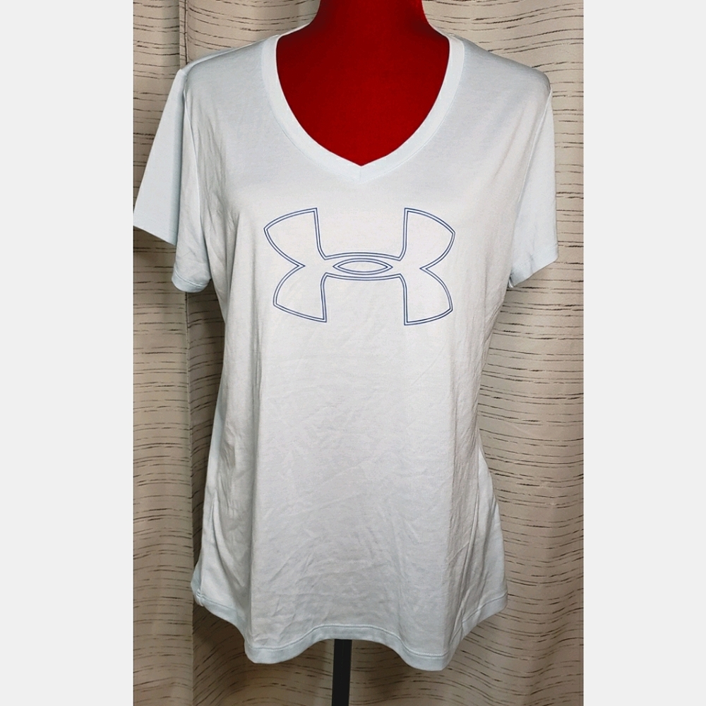 Light blue womens Under Armour V-Neck